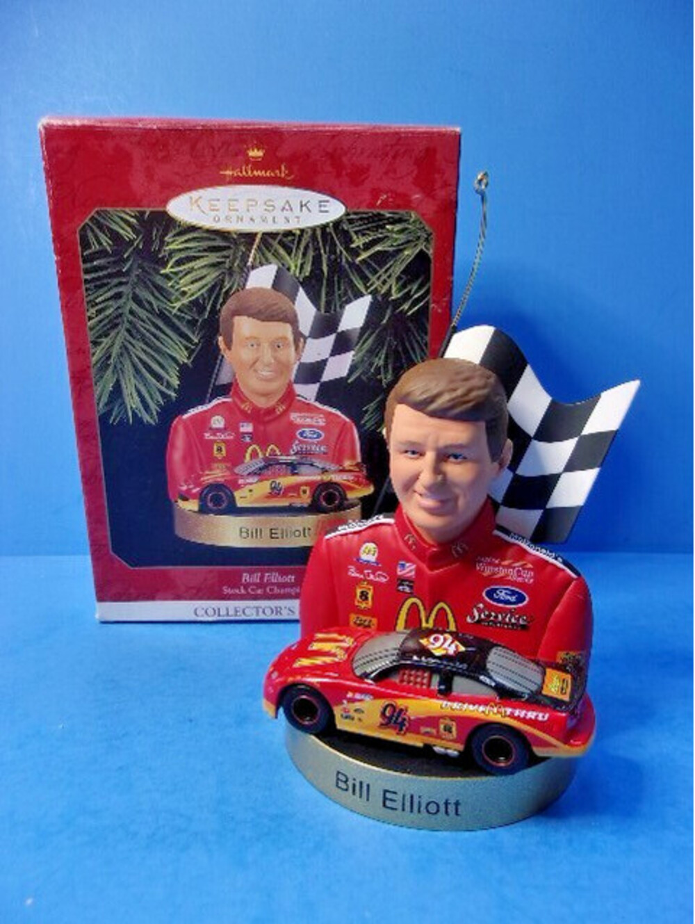 Hallmark 1999 Bill Elliott Stock Car Champions Series Ornament McDonald's #94